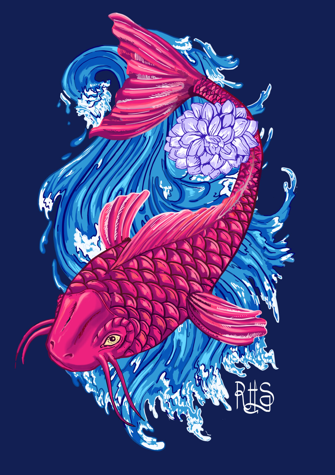 Koi - T-shirt graphic