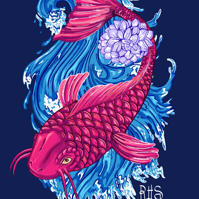 Koi - T-shirt graphic