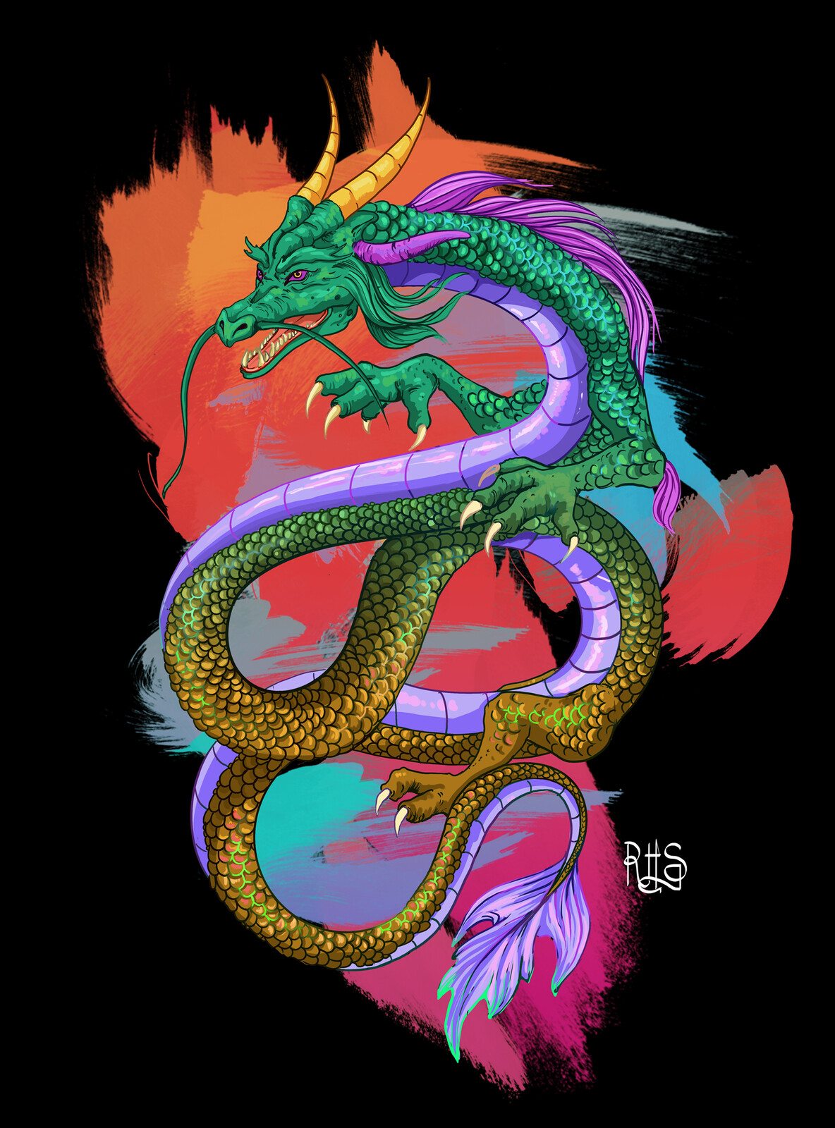 Dragon (01) - T-shirt graphic