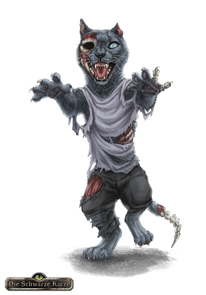 cat zombie