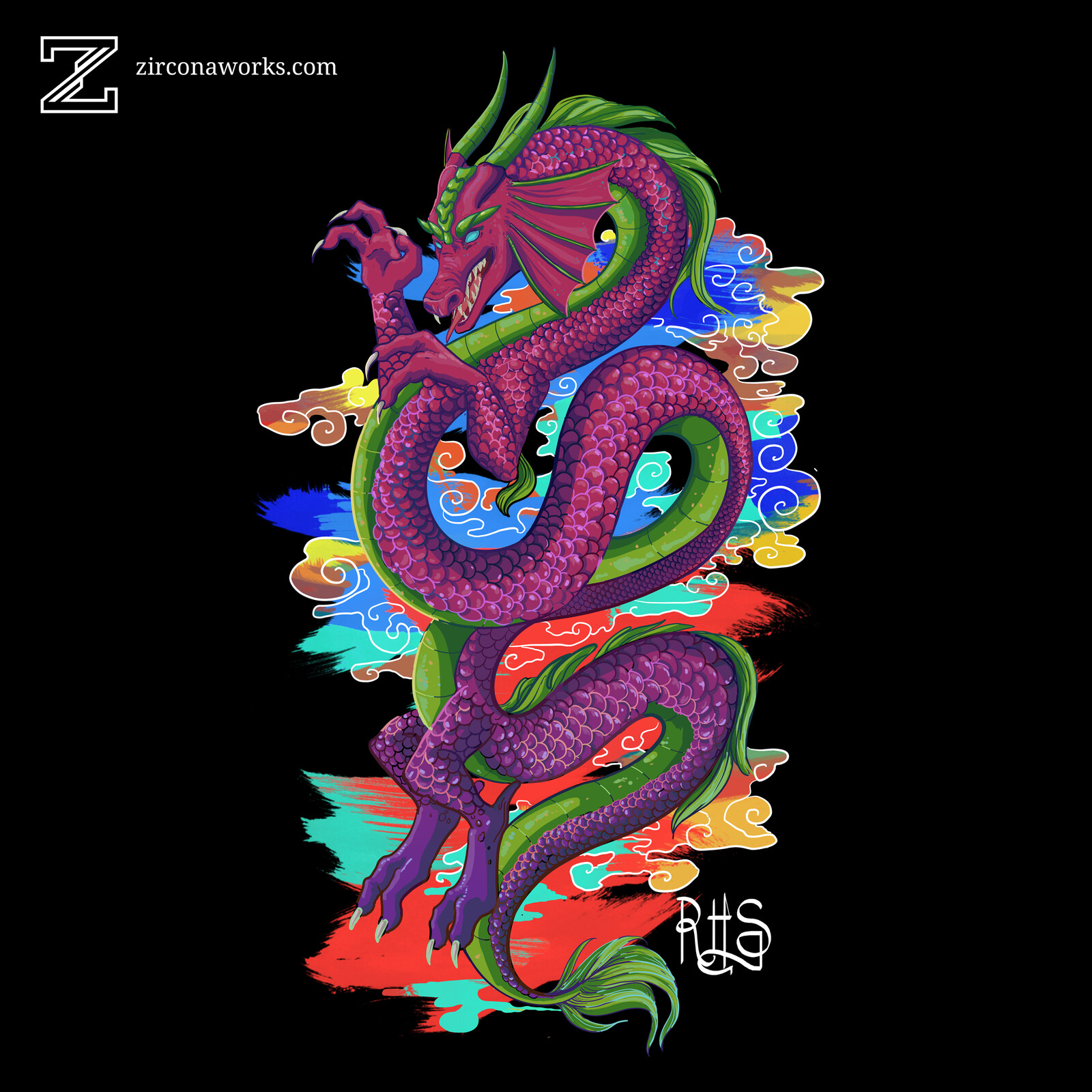 Dragon (02) - T-shirt graphic