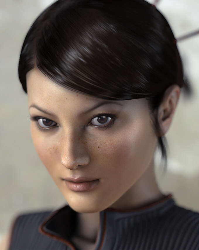 Halo Wars - Professor Ellen Anders. Character Modeling, Texturing and Hairstyling.