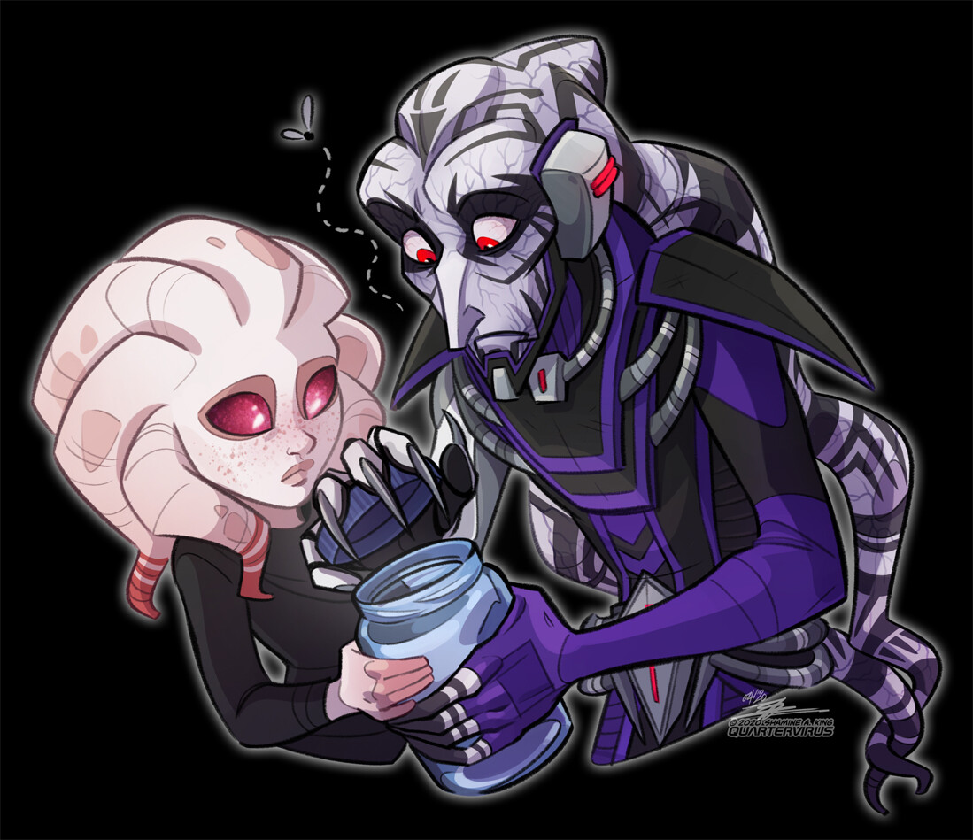 On this completely average and not-at-all-significant day, may I offer some Laz'ab and Aawari as they appear in their SWtOR canon? It has certainly been a while...

https://www.twitch.tv/quartervirus