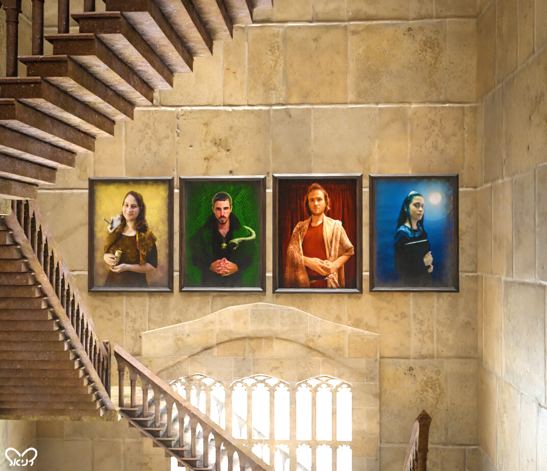 The Four Founders of Hogwarts  Hogwarts founders, Harry potter