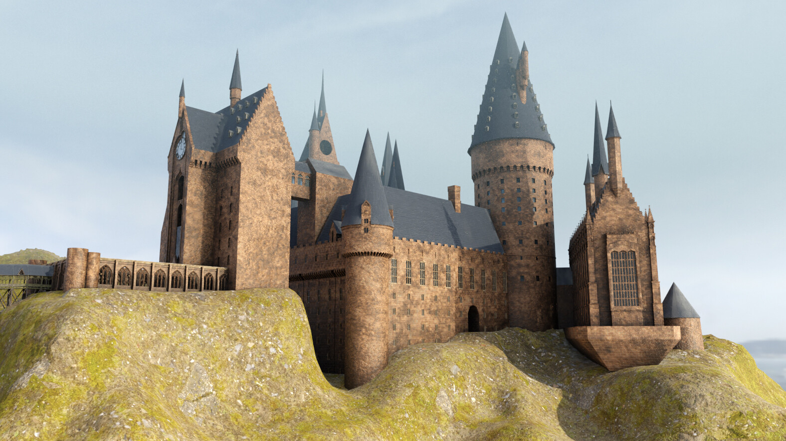 Harry potter castle 3d model sale
