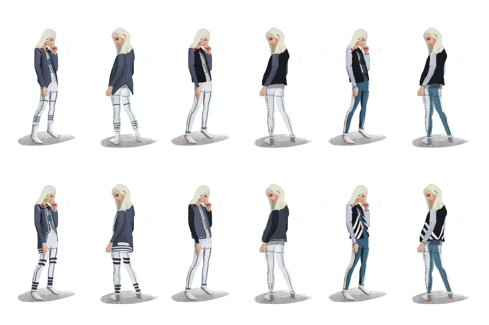 Variations of the picked outfit 