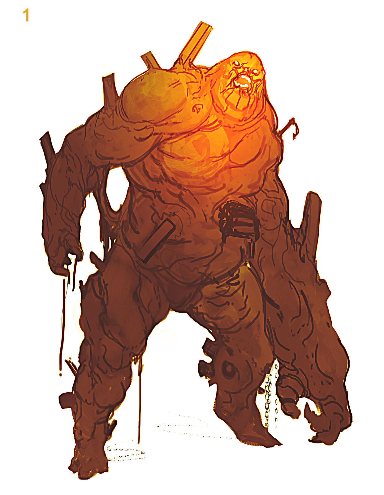 Spiderman Far from Home: Molten Man Design Sketches
