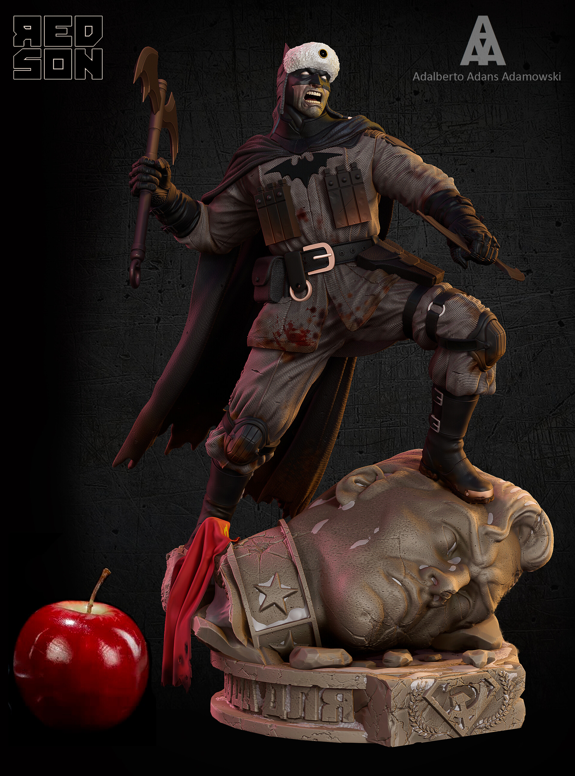 Batman red son statue new arrivals