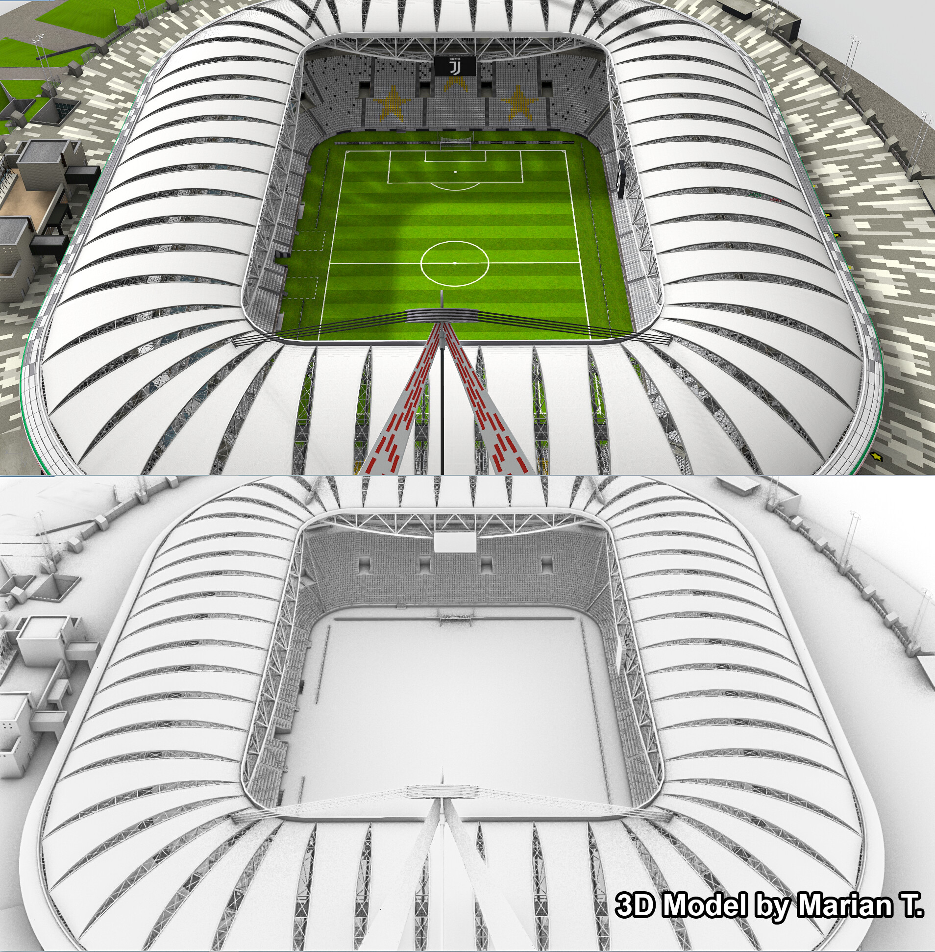 Marian T Allianz Stadium Juventus 3d Model