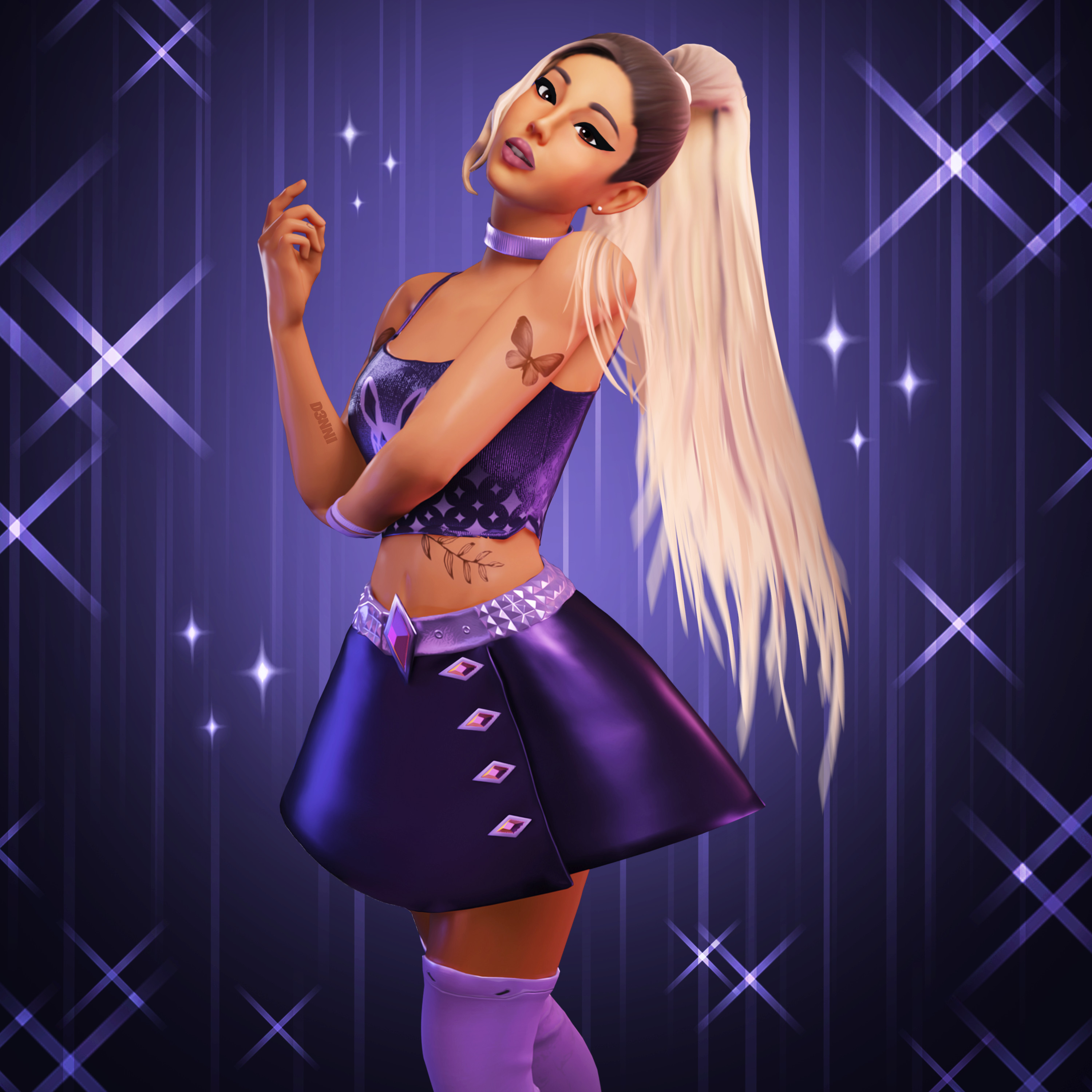 D3NNI Fortnite Skin Concept Ariana Grande [Icon Series]
