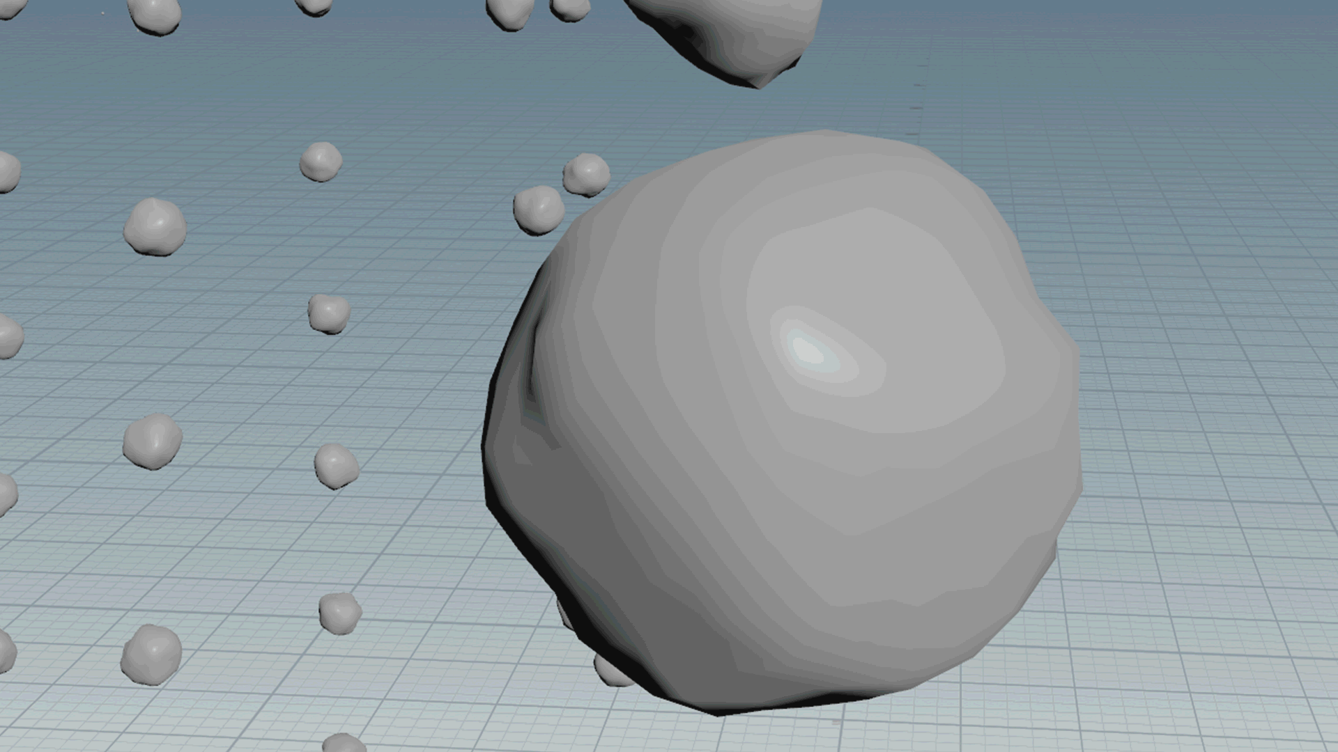 The same pits used for the fracture are distorted to create the spike buttons. An intersection analysis with the cactus flesh is used to create a bounding box "safe zone" for spikes to be copied to. Candidate points are randomly reduced to a max number. 