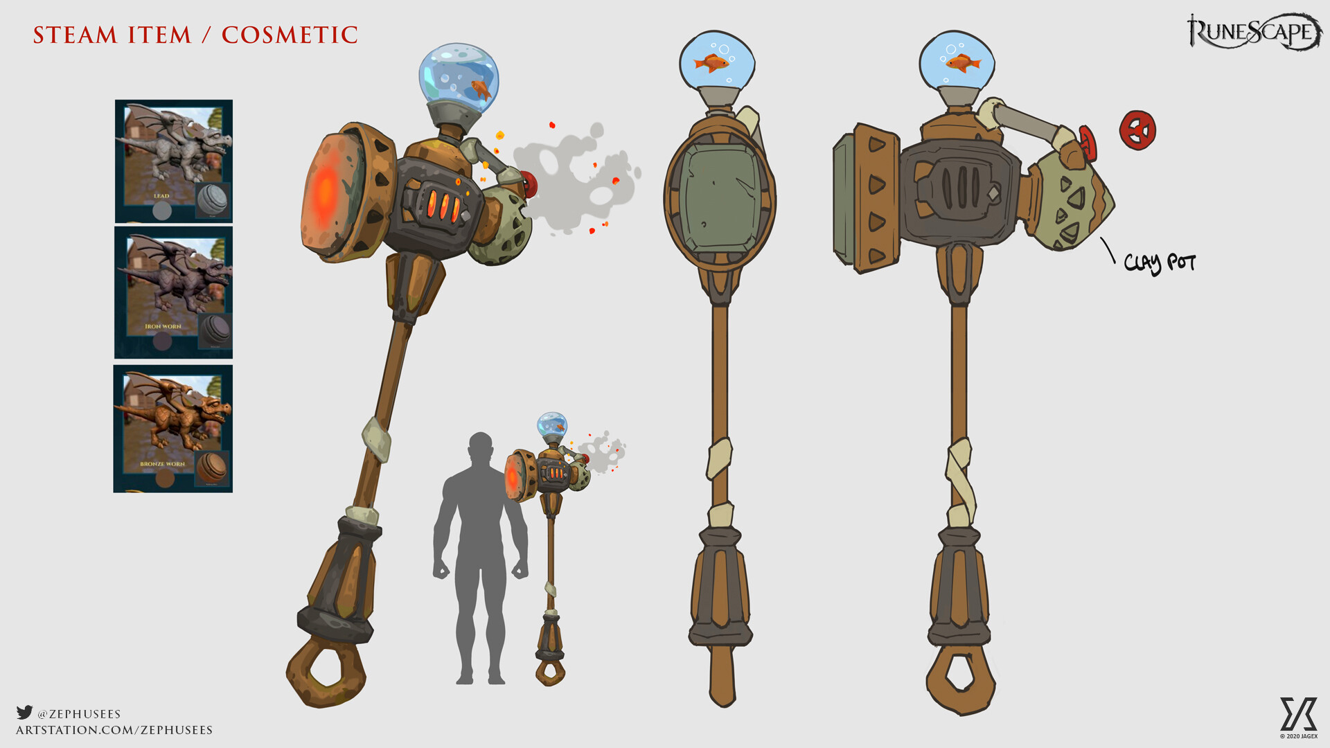 Artstation Steam Runescape Outfit Neil Richards