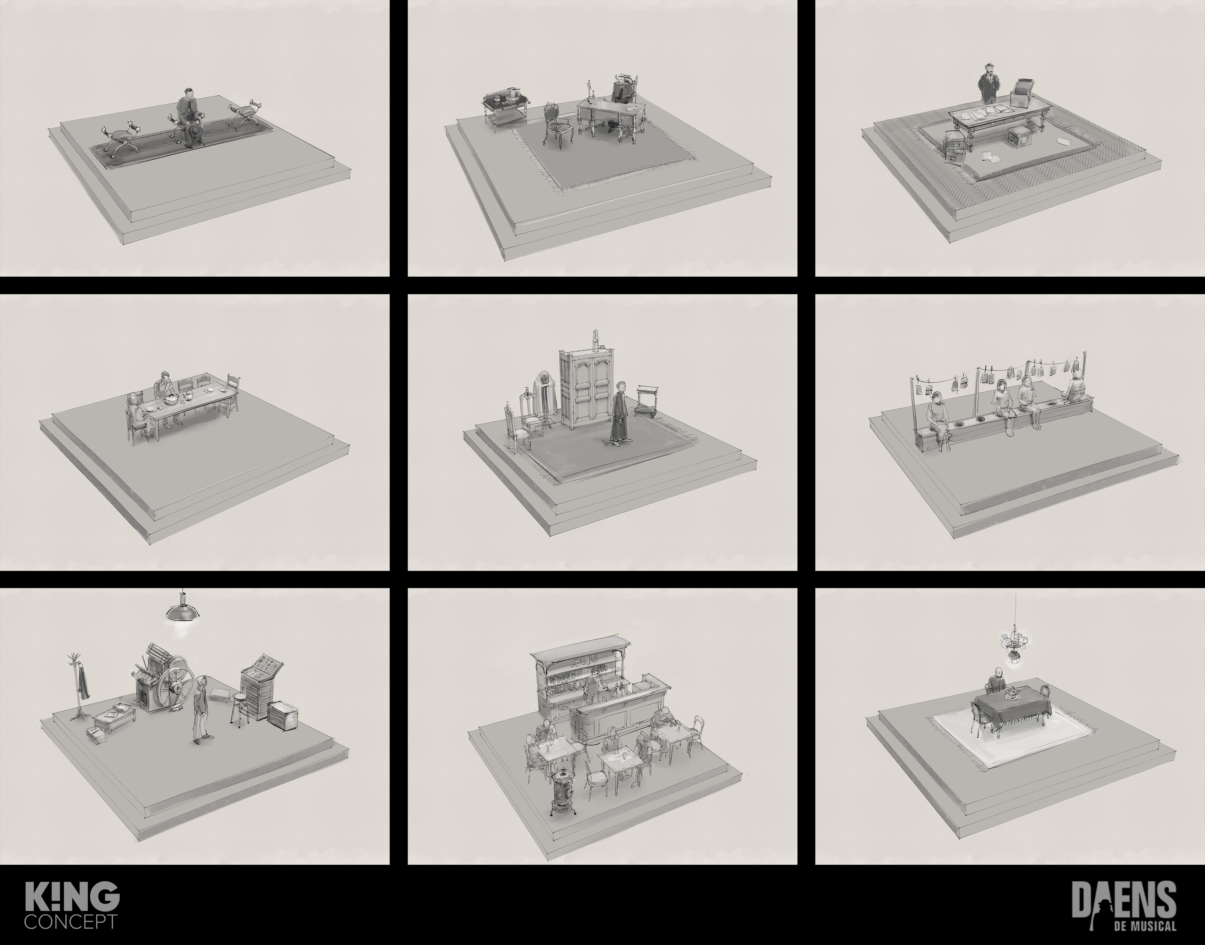 A couple of set designs for the moving platforms.