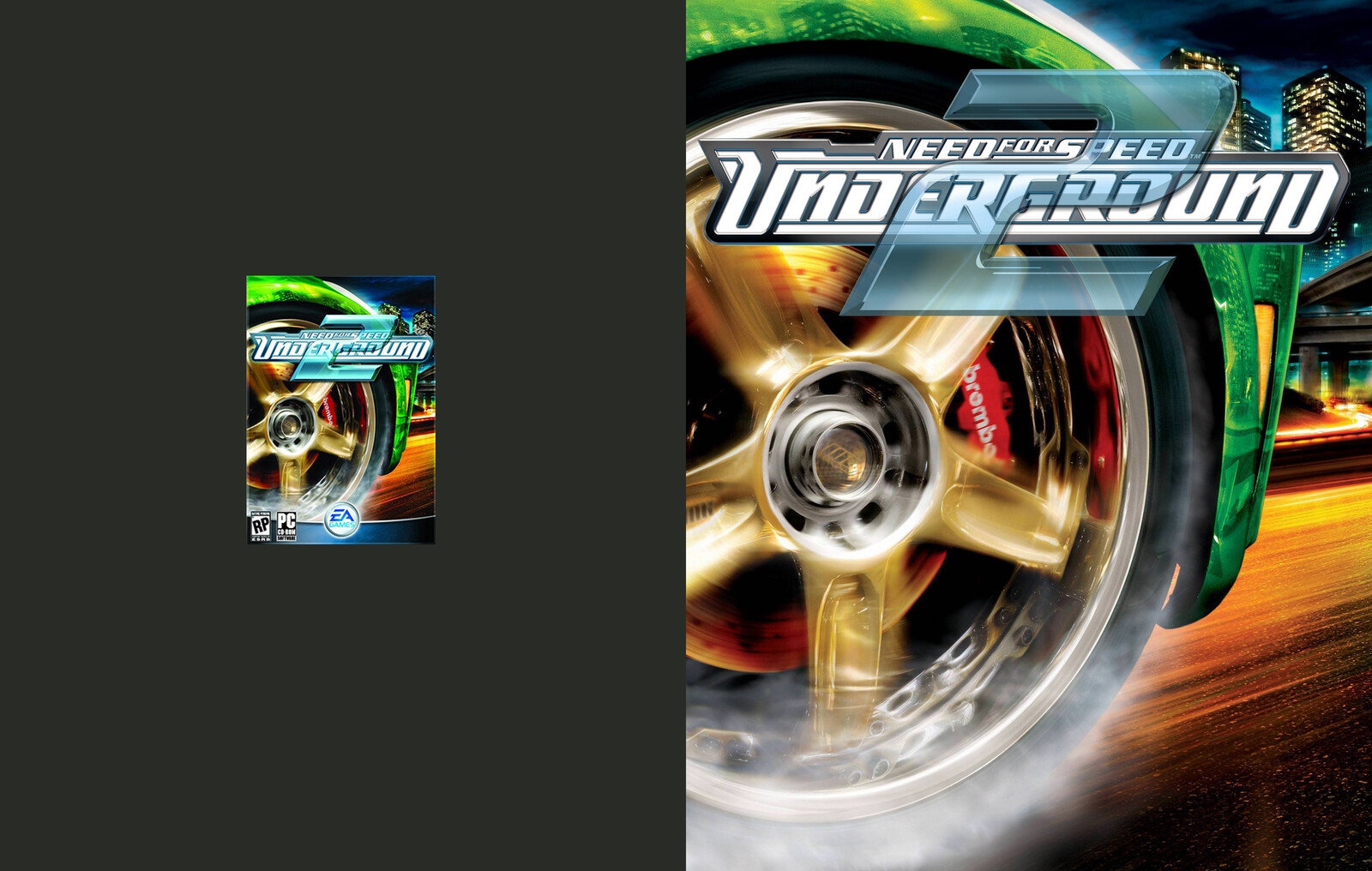 Need for Speed: Underground 2 (Original Scan vs. Poster format)