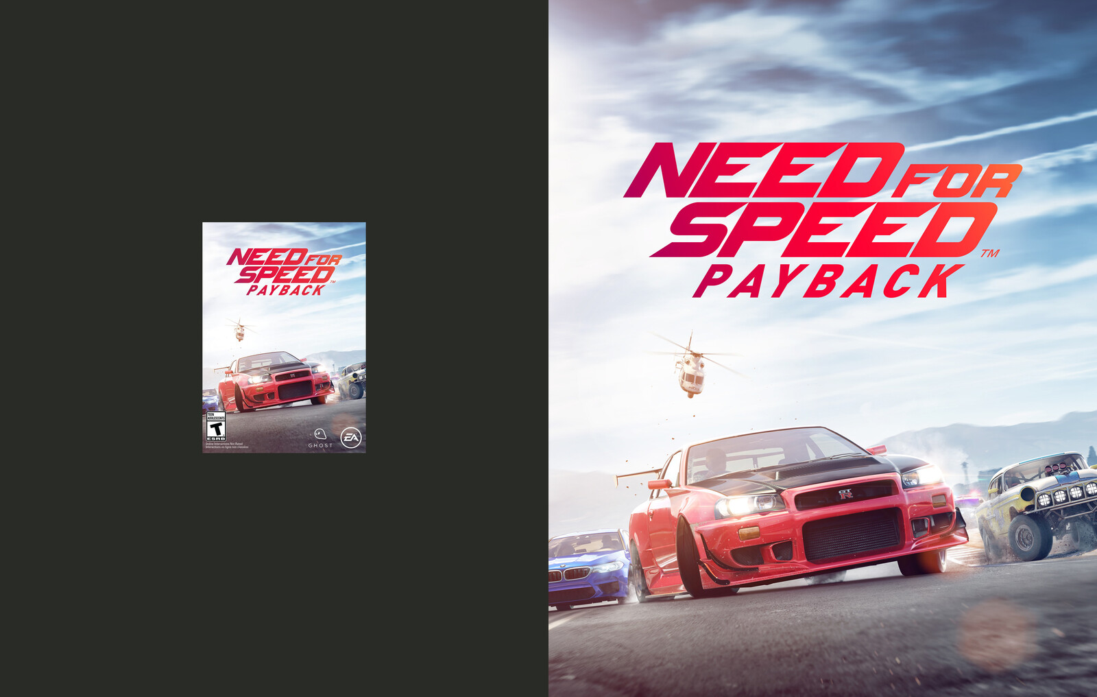Need for Speed Payback (Original Scan vs. Poster format)