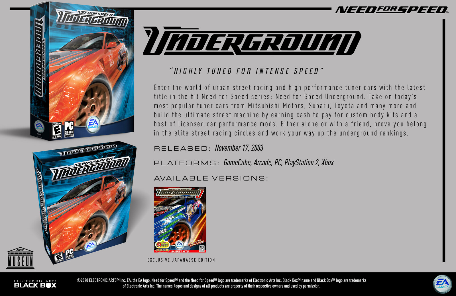 Need for Speed: Underground (2003) - Museum Slide