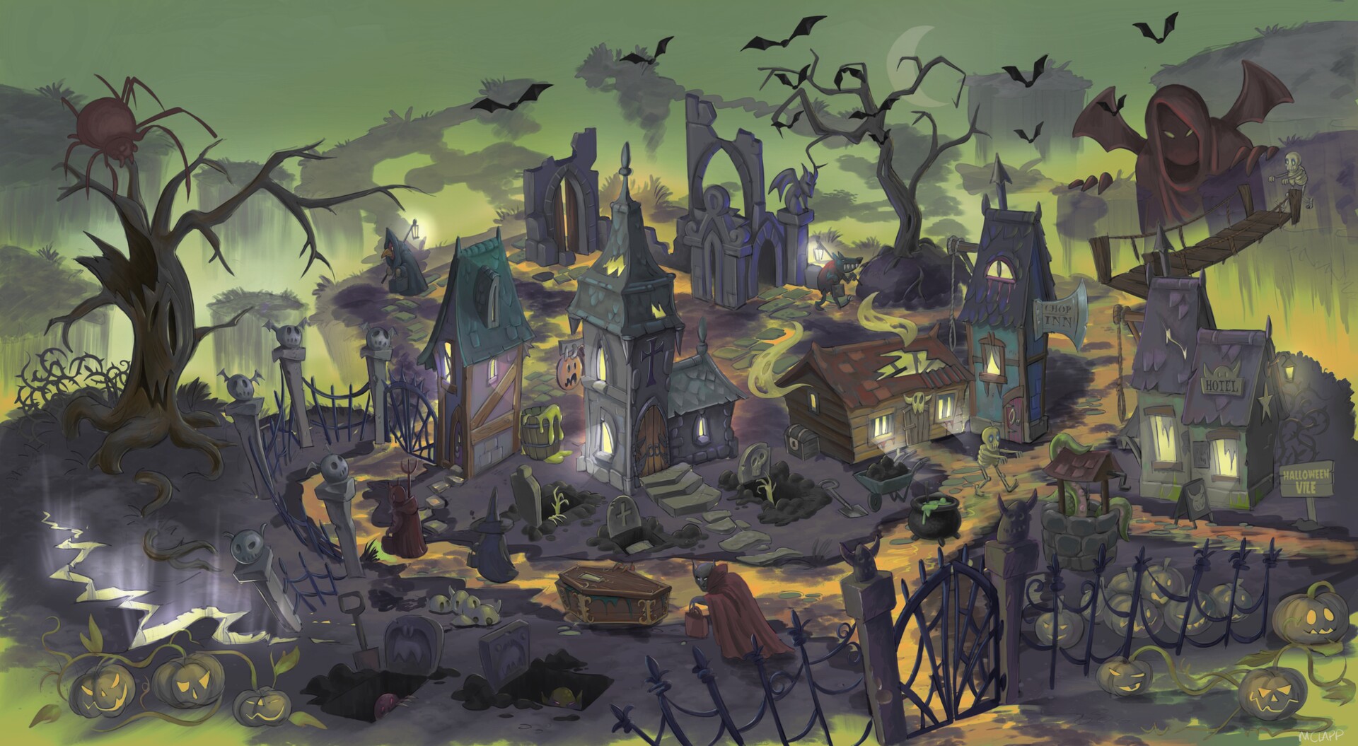 ArtStation Halloween land