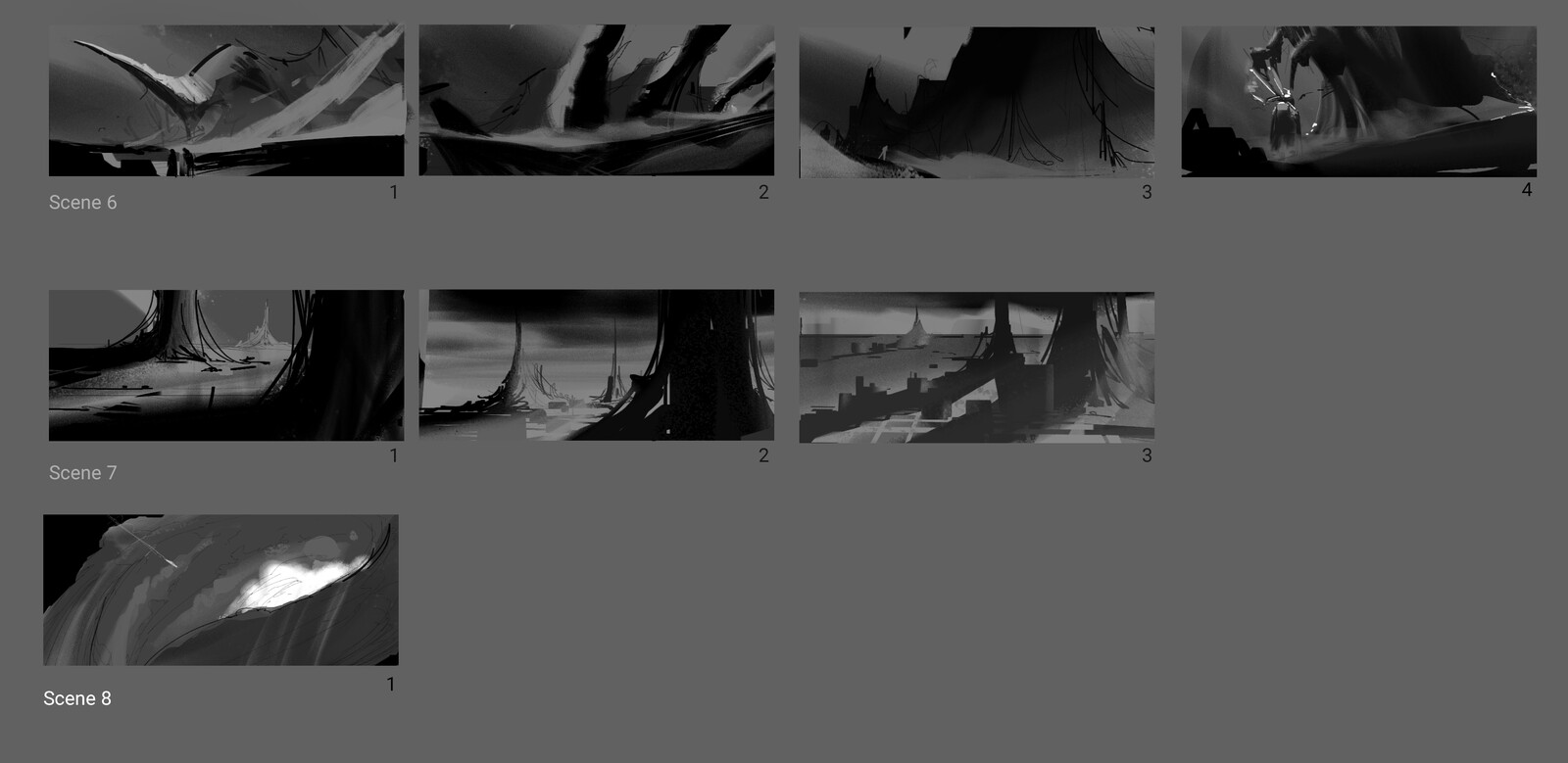 Sketches for the Narrative Trailer Illustrations-4