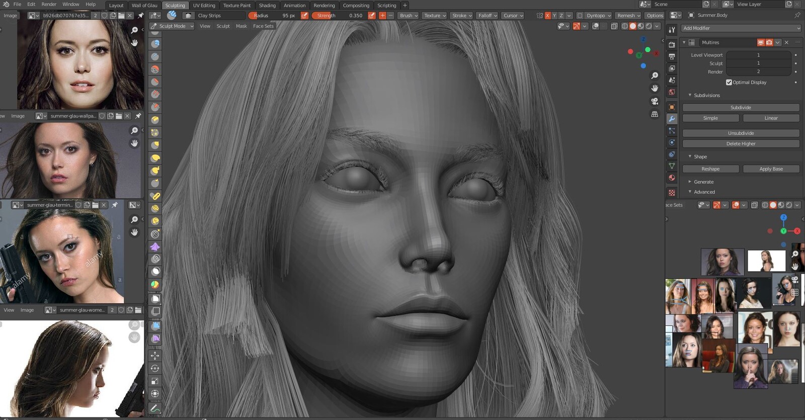 really early sculpting viewport