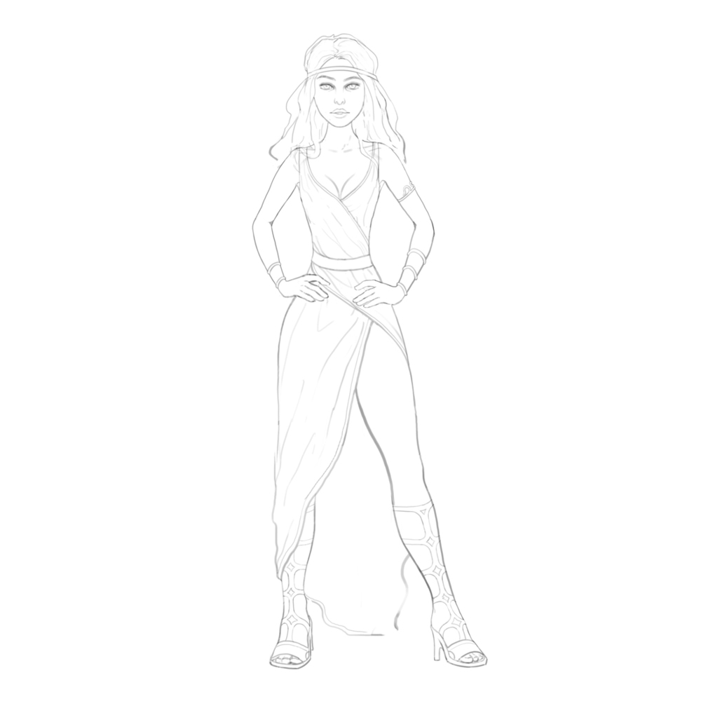 Greek Goddesses Drawings