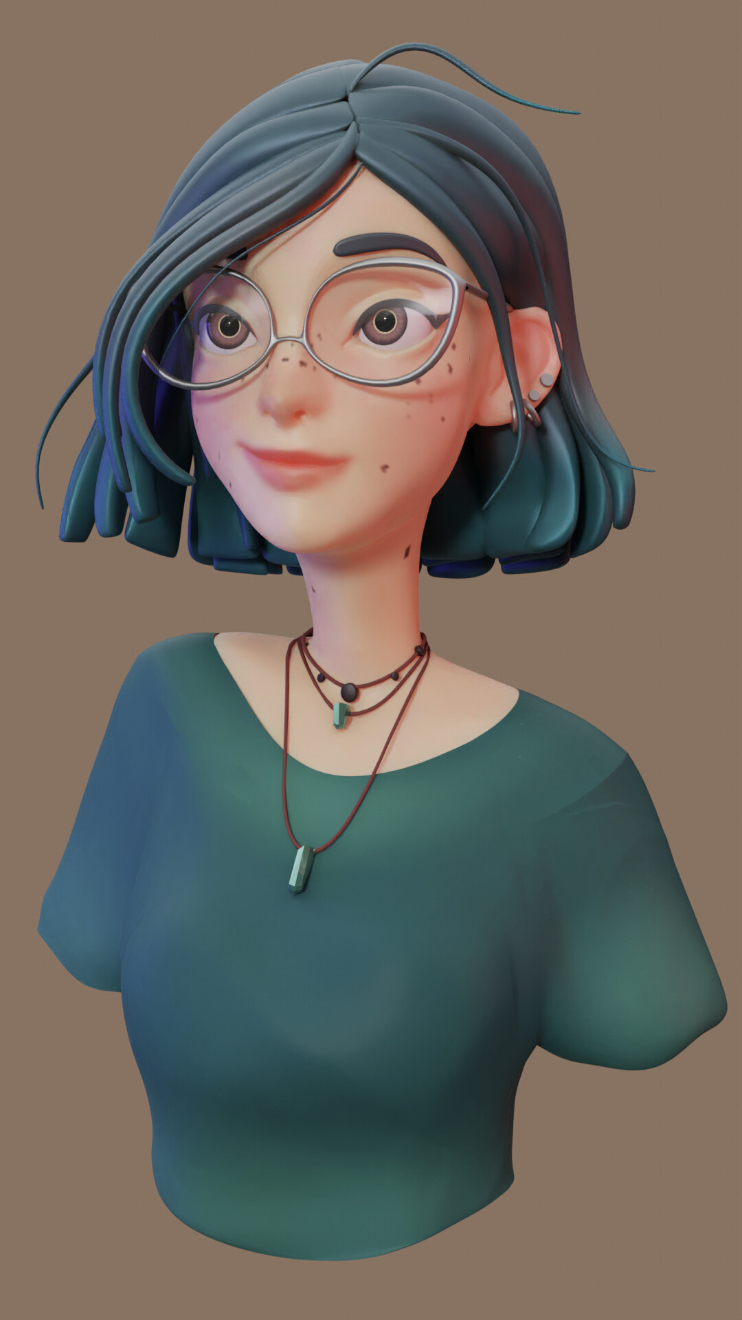 devolver digital blue hair girl
