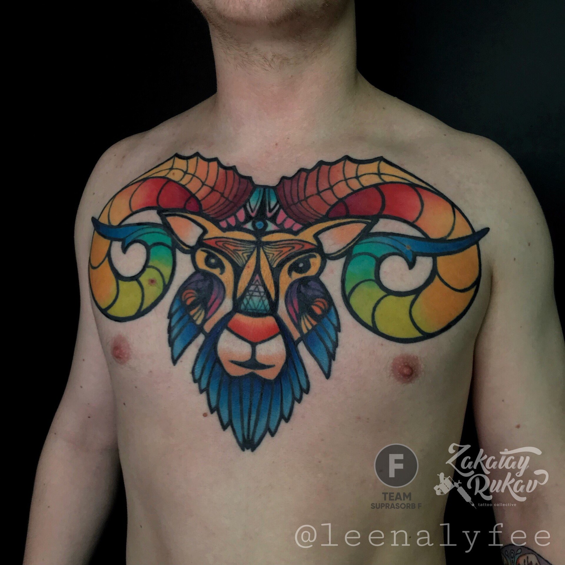 Aries Ram Tattoo ♈️ #zodiacsigntattoo #tattooartist #houstontattooarti... |  TikTok