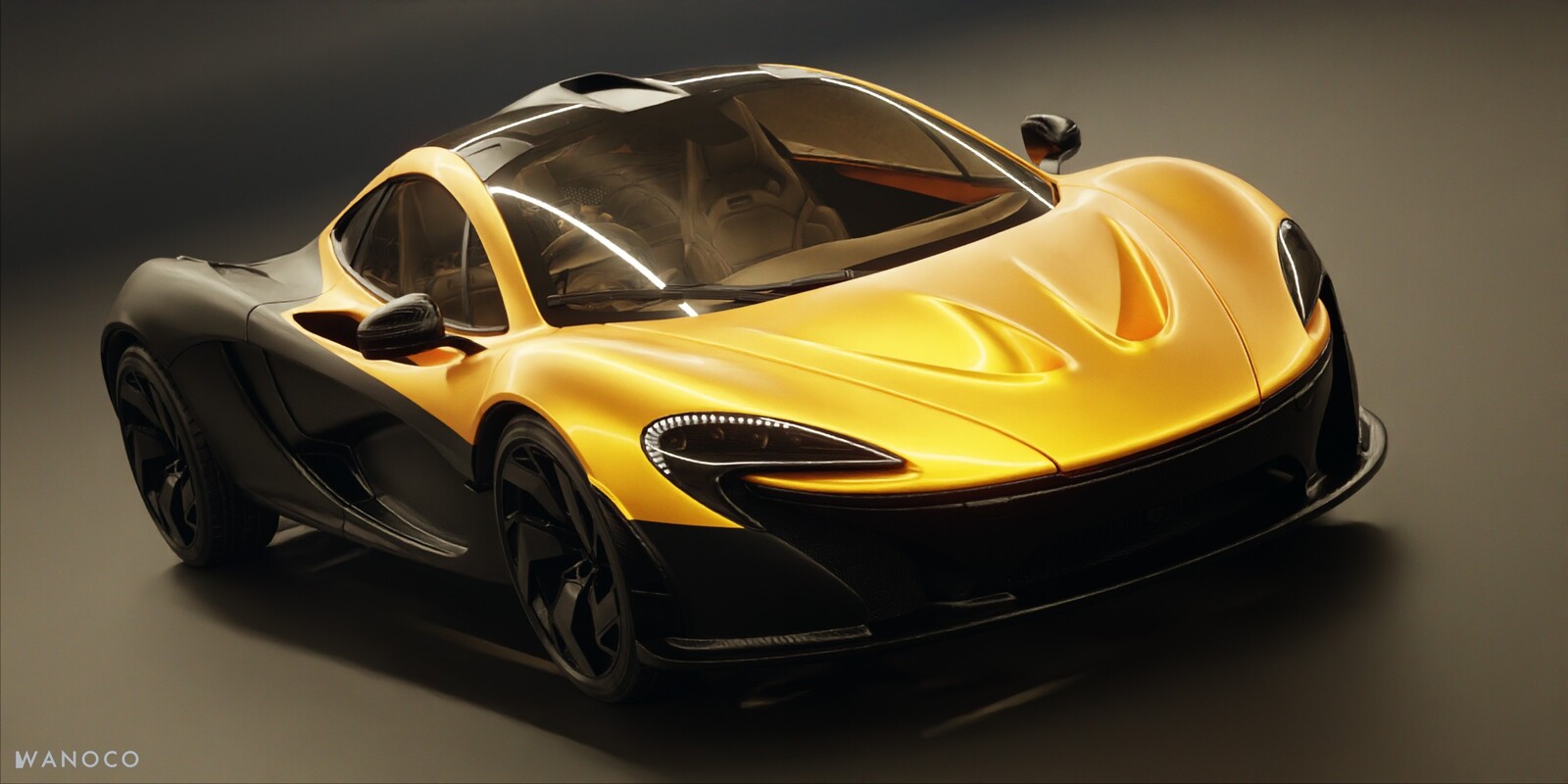MCLAREN p1 коричневый