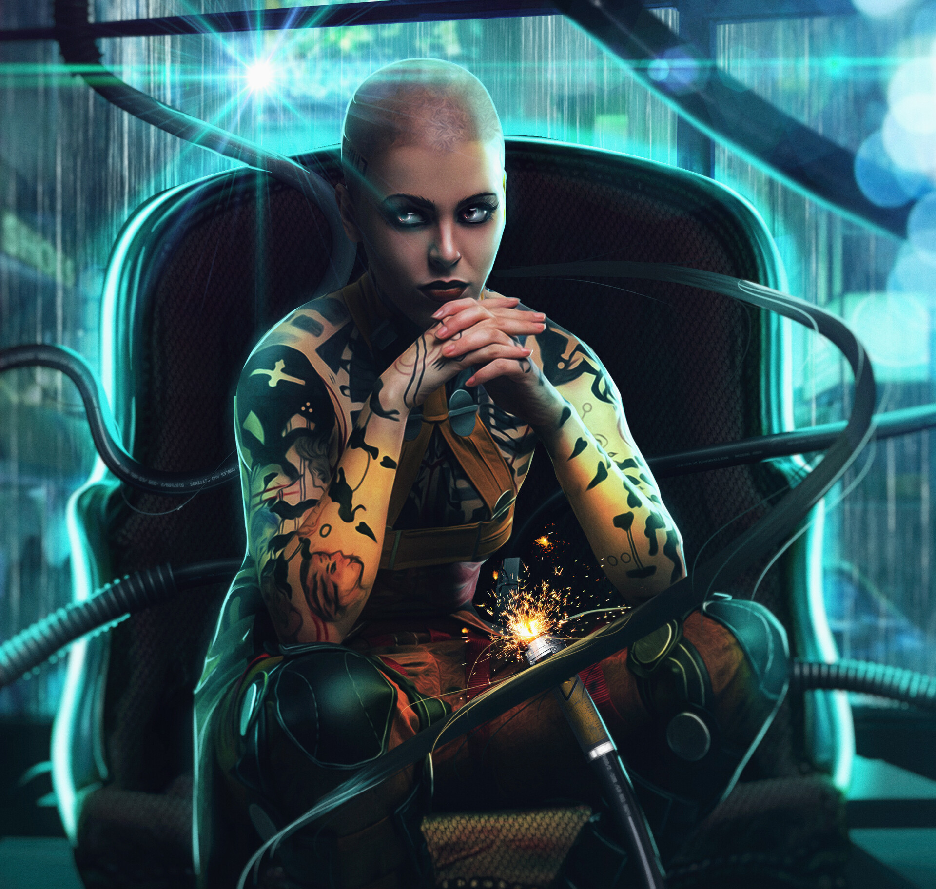 Video Game Cyberpunk 2077 4k Ultra HD Wallpaper by Vadim Karnakhin