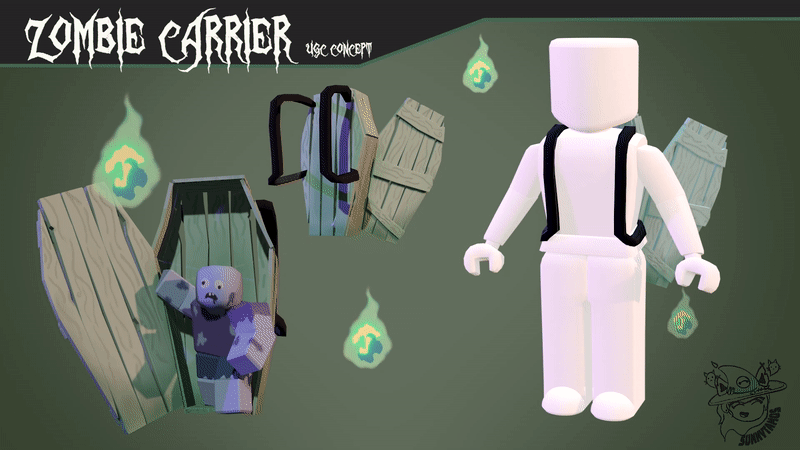 Artstation Zombie Carrier Roblox Sunnytamos - roblox zombie outfit