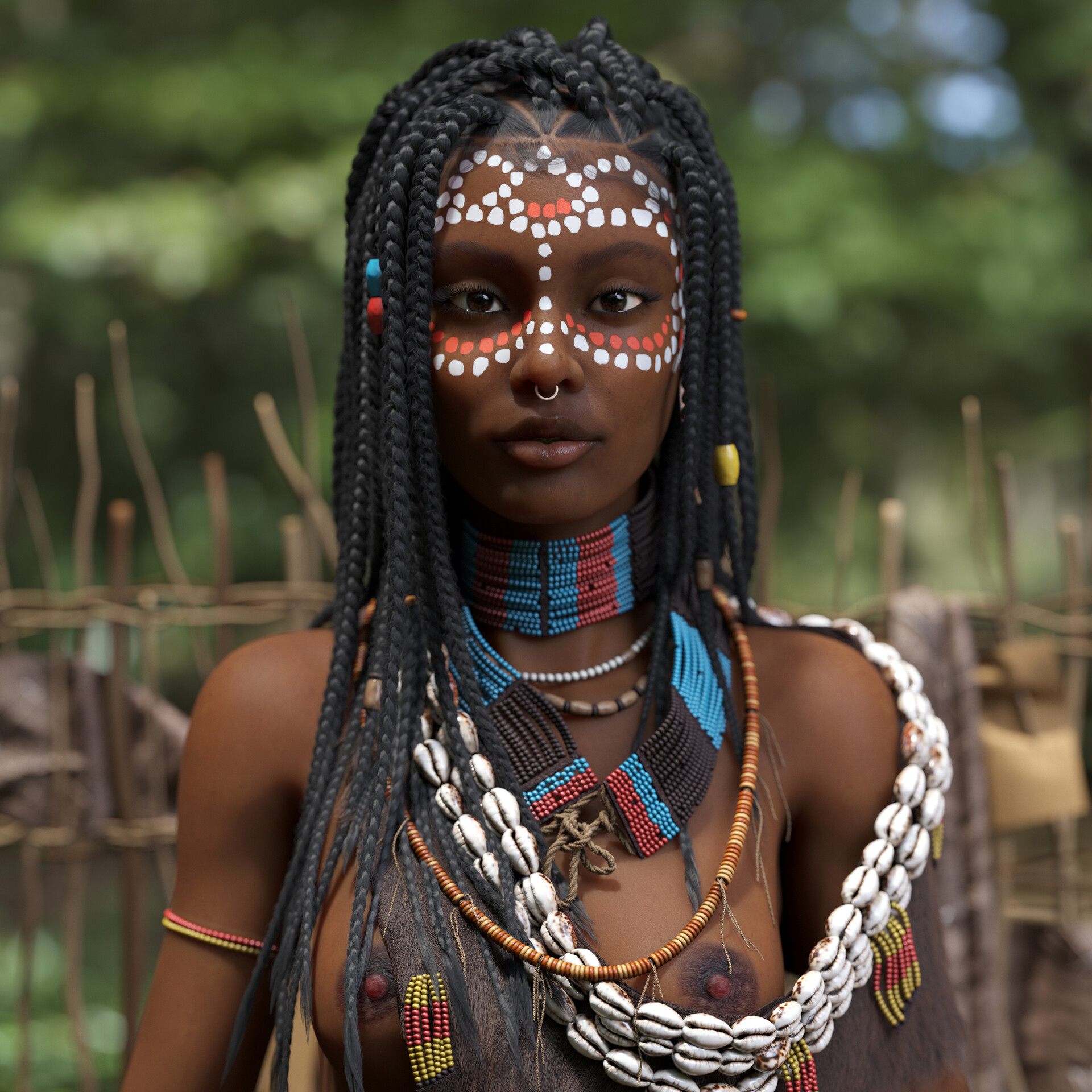 beautiful african tribal women