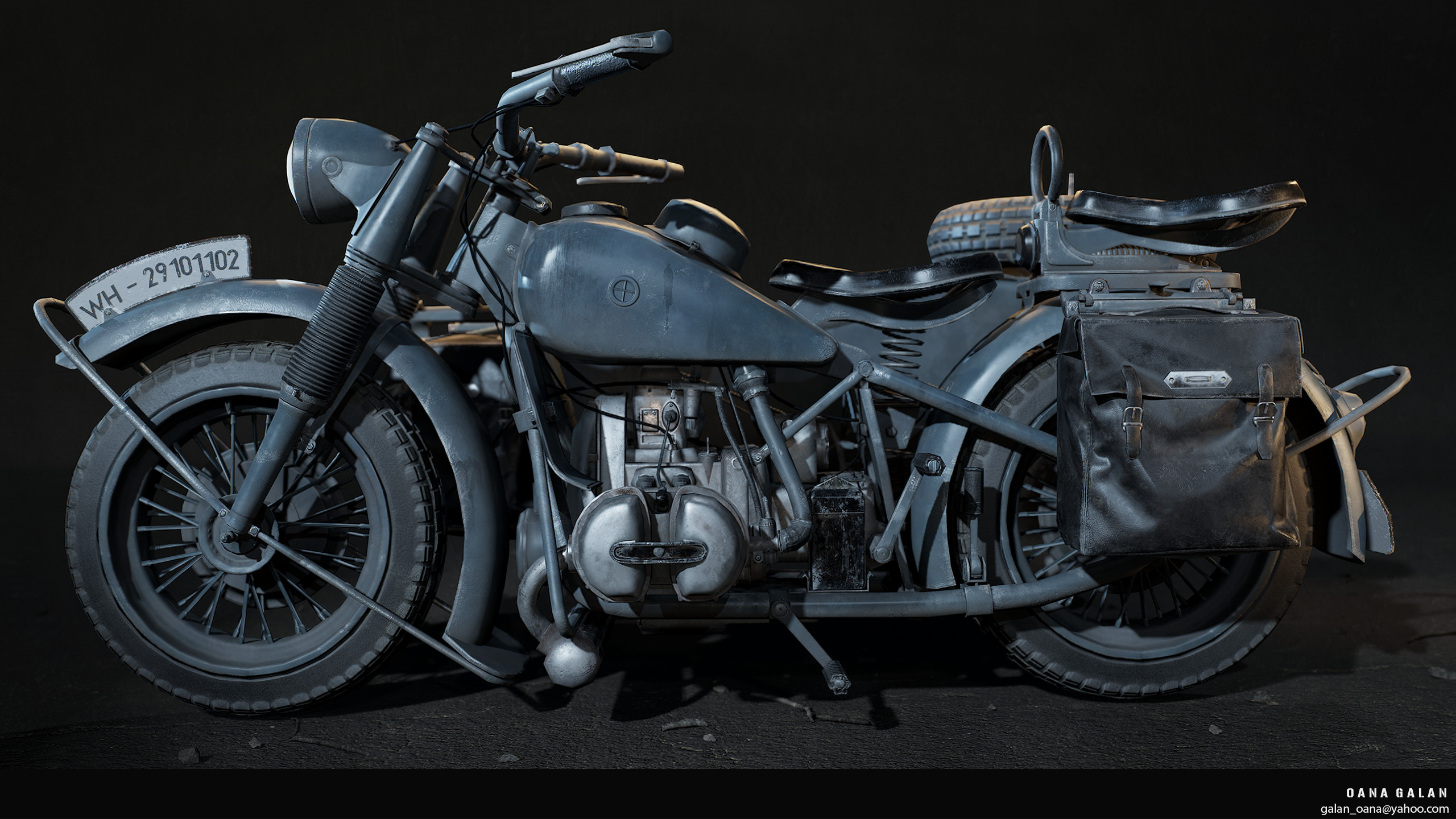 artstation bmw r75 oana galan