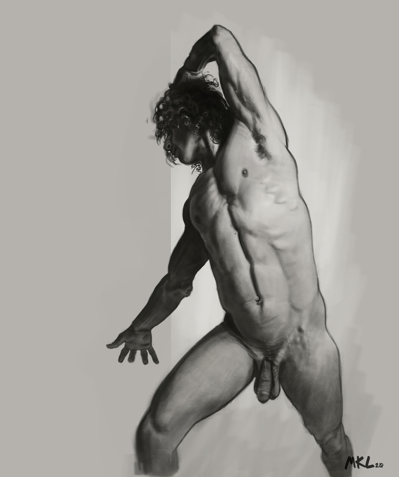 Another Male nude study