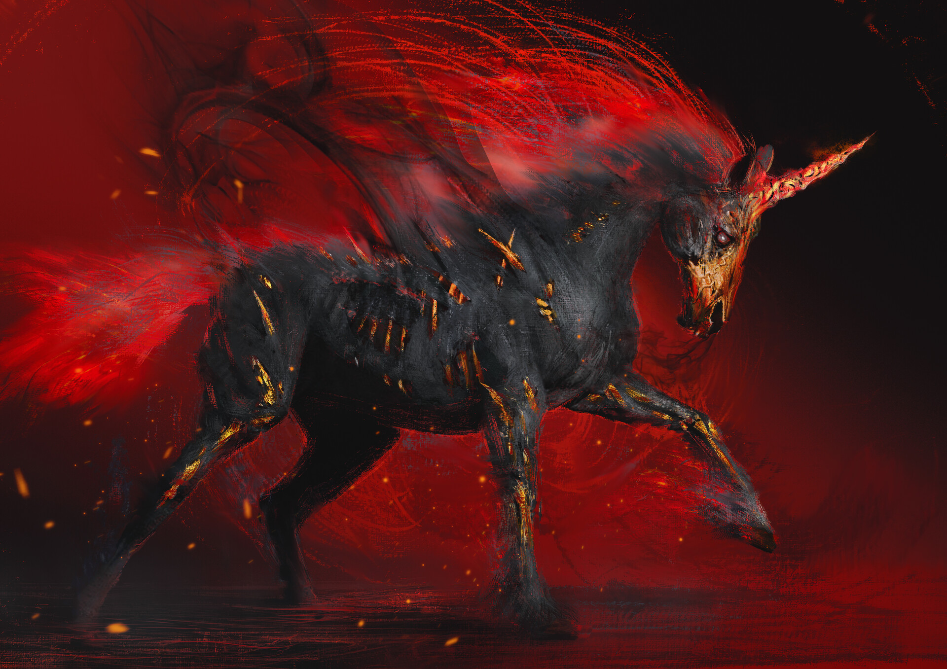 ArtStation - Evil Horse