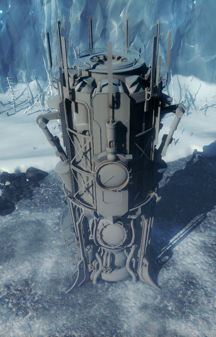 ArtStation Frostpunk Building concepts