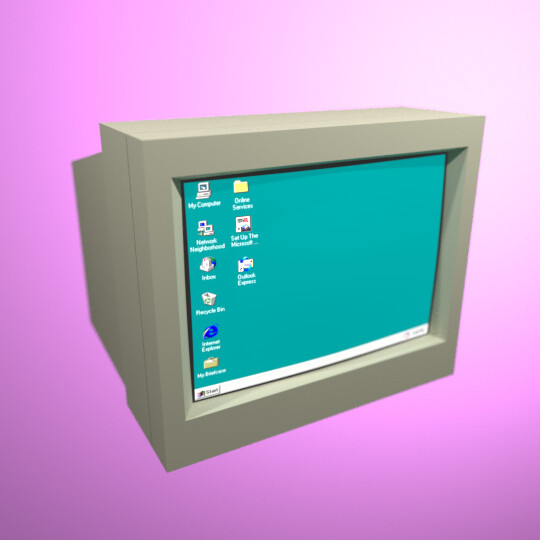 Early model of the monitor.