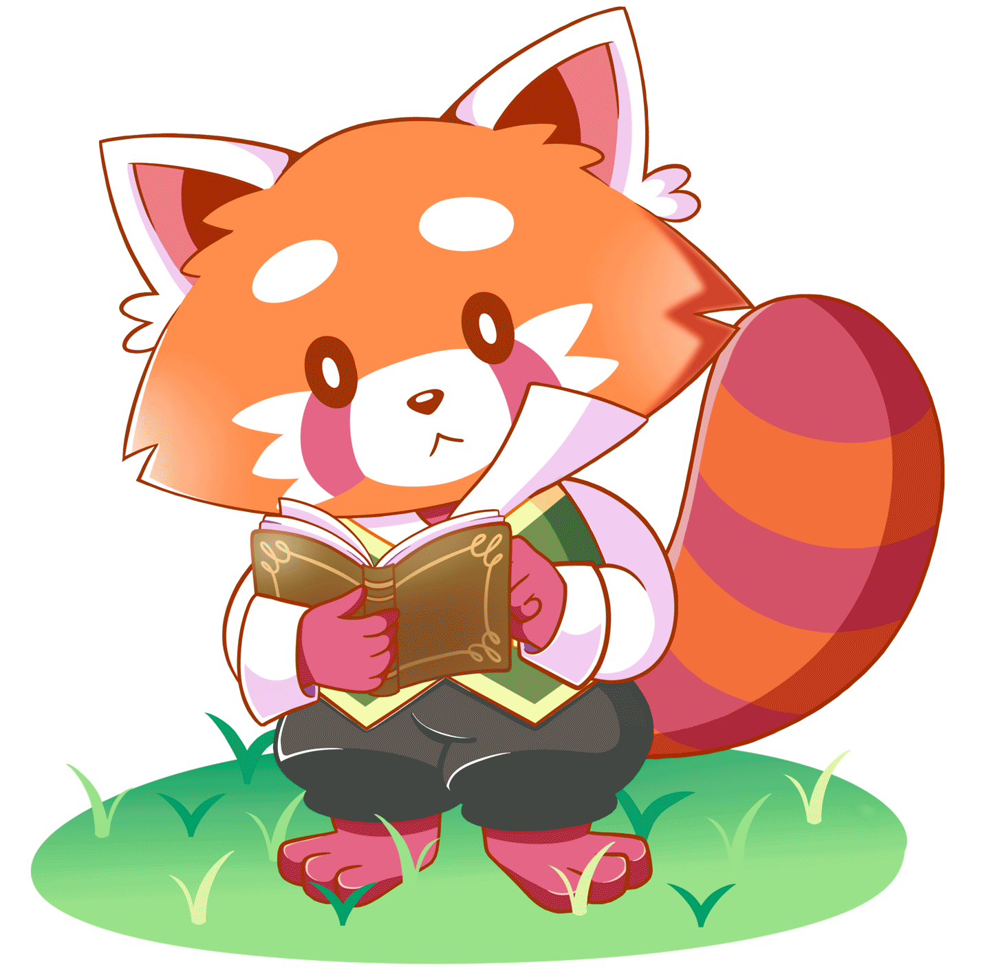 pics Cute Red Panda Drawing Gif artstation red panda animation 2d