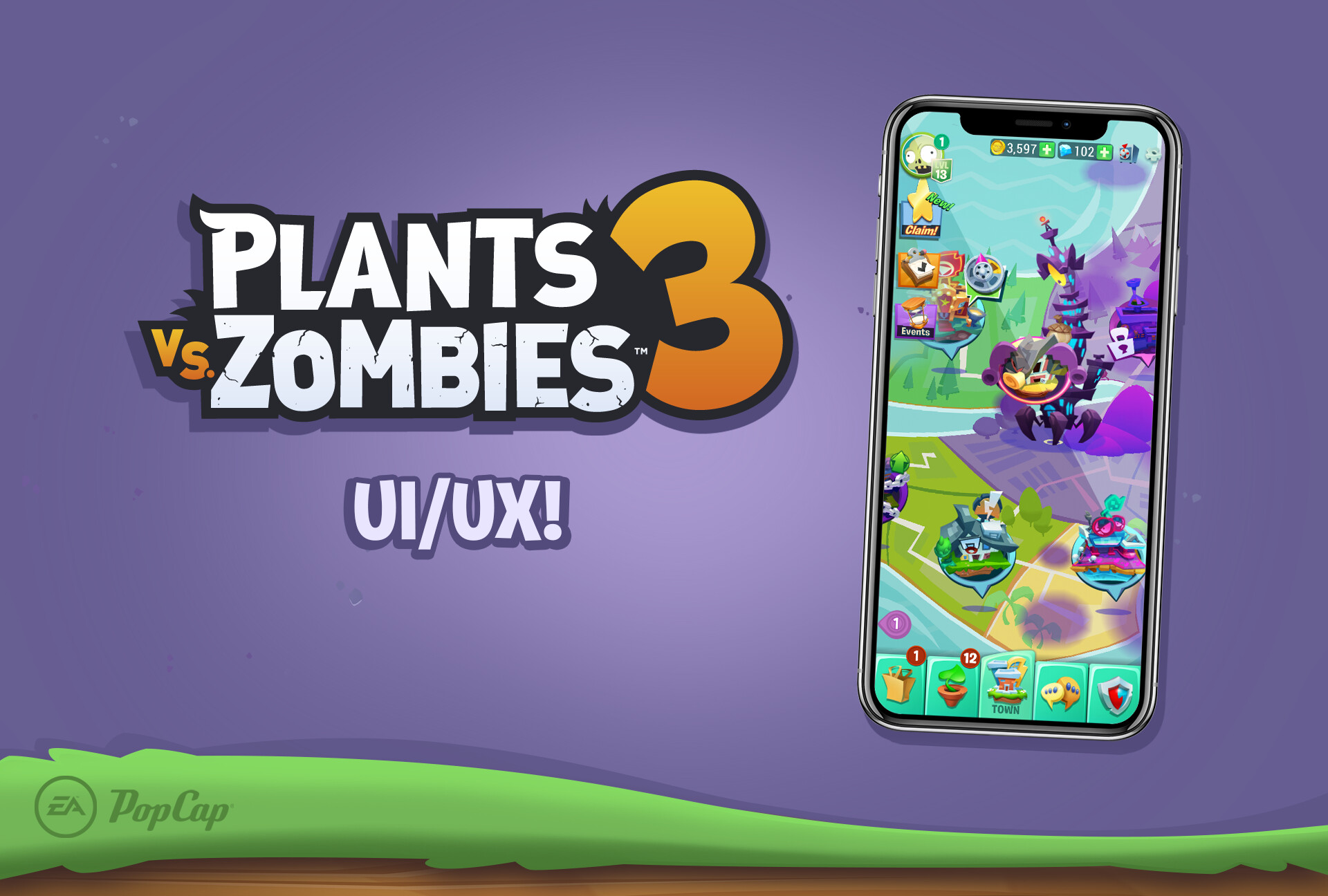 Plants vs Zombies 3 UI