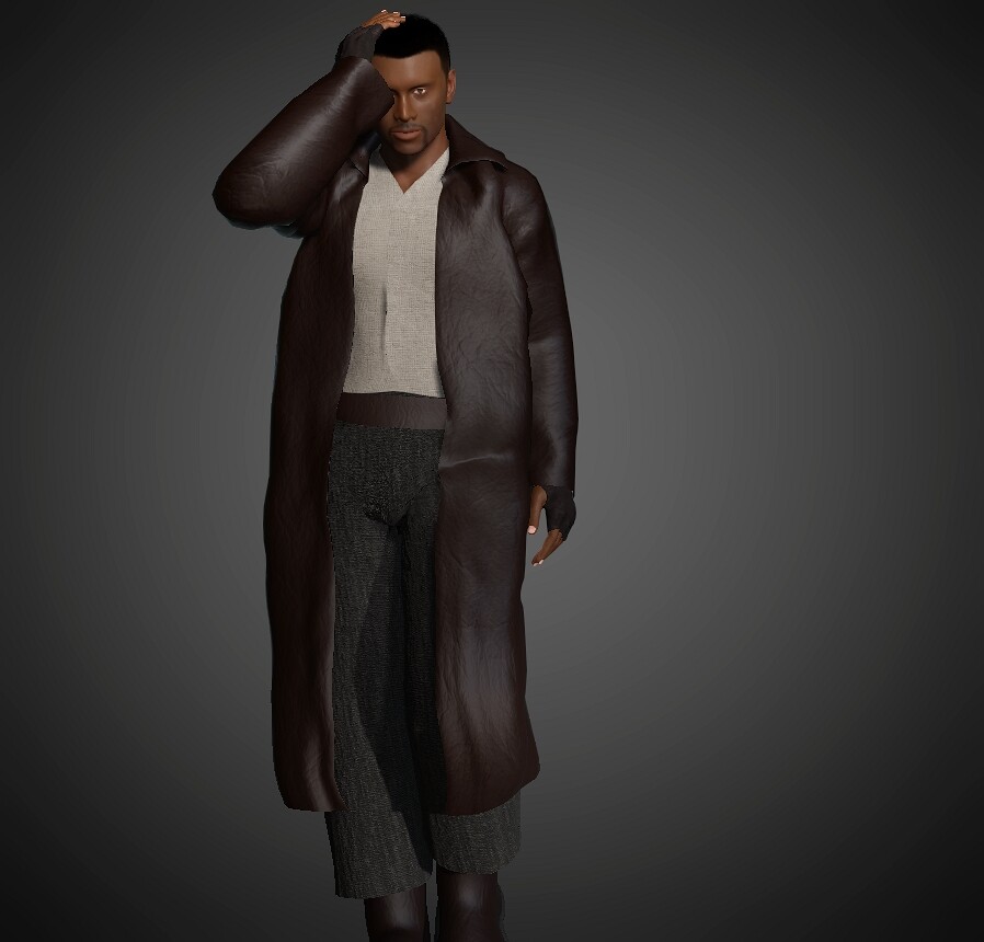 I created some gloves and a belt in zbrush while taking everything back into substance painter to retexture it.