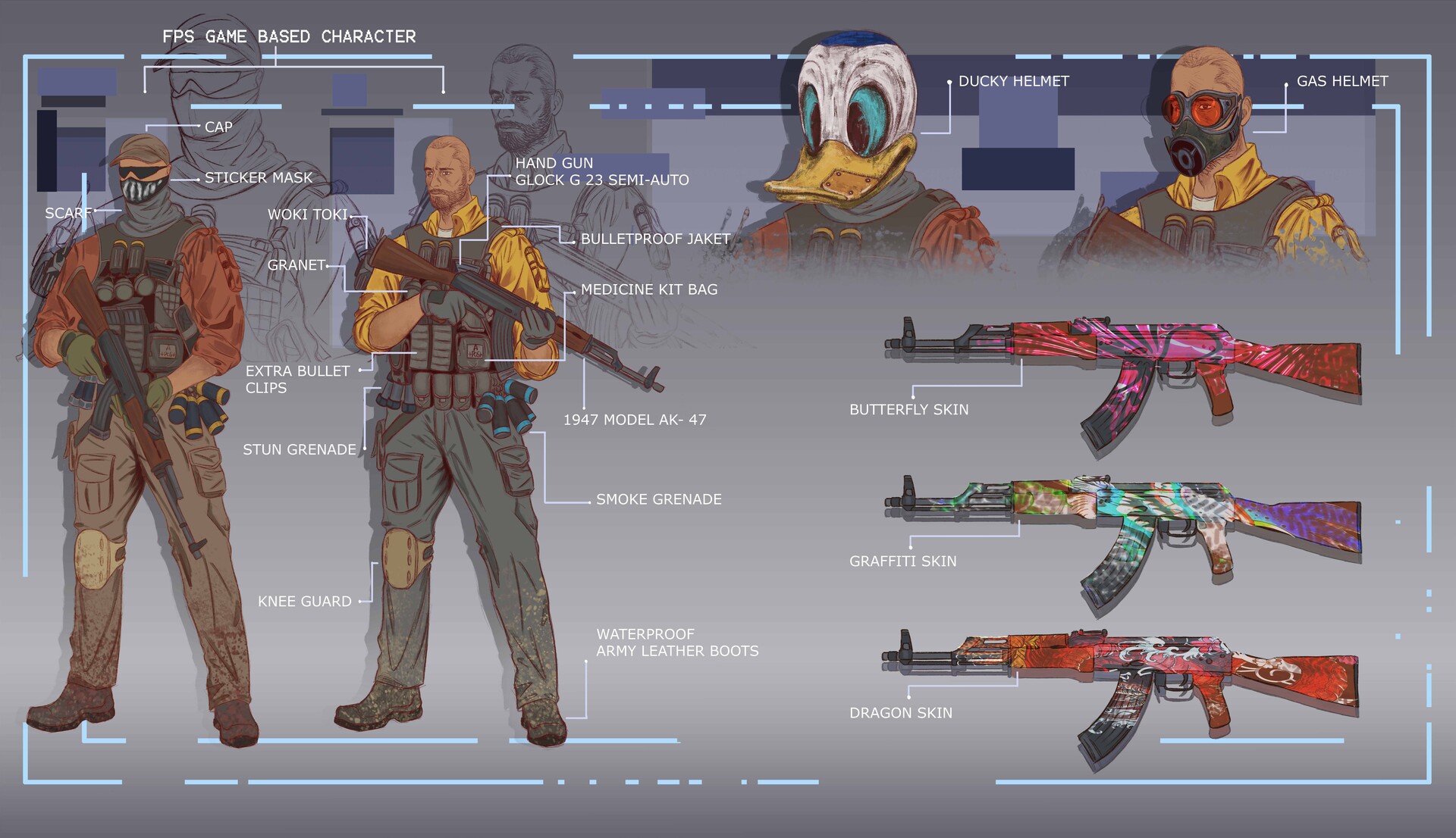 ArtStation - character designing