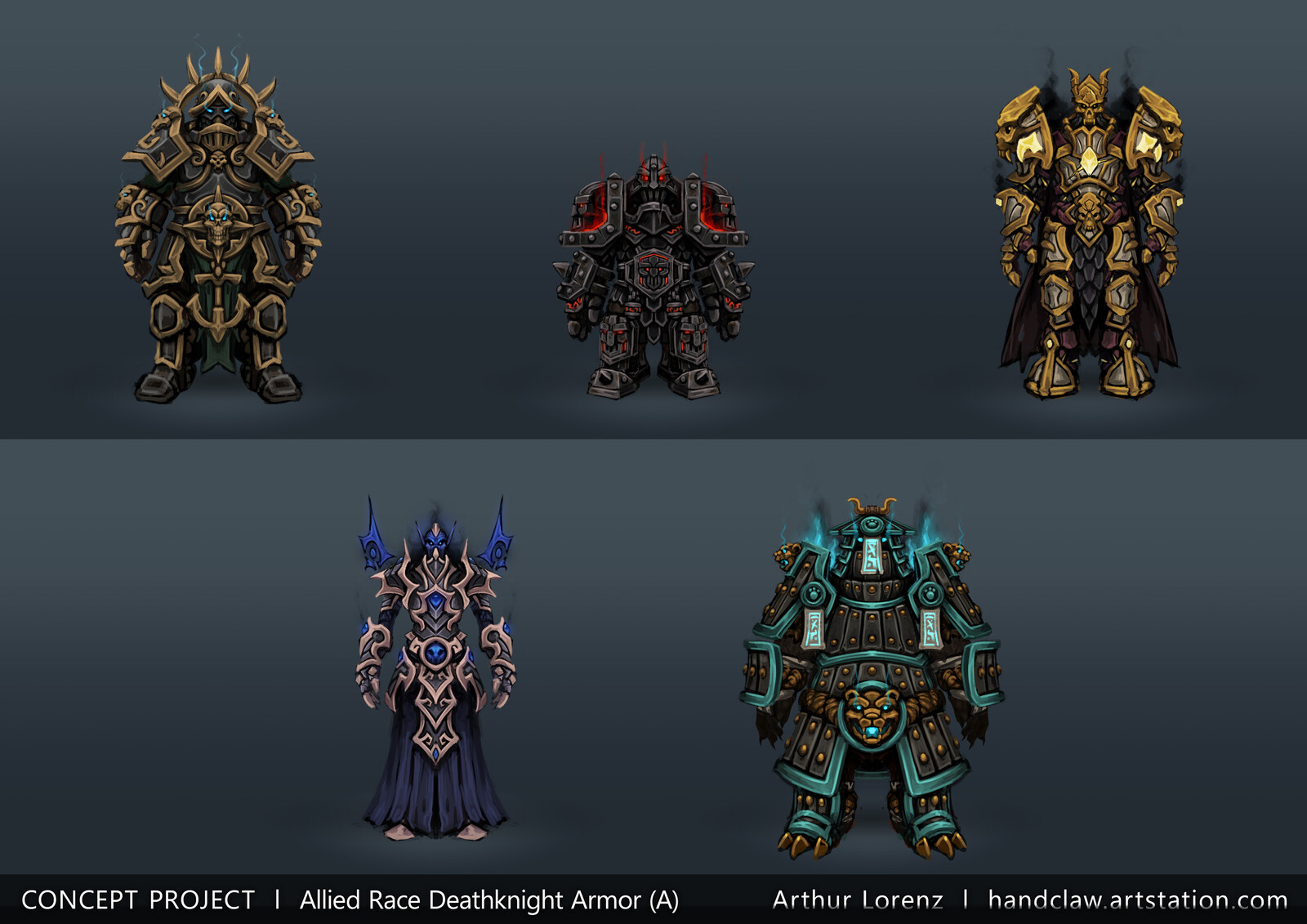 Alliance Allied Race Deathknight Armor Overview