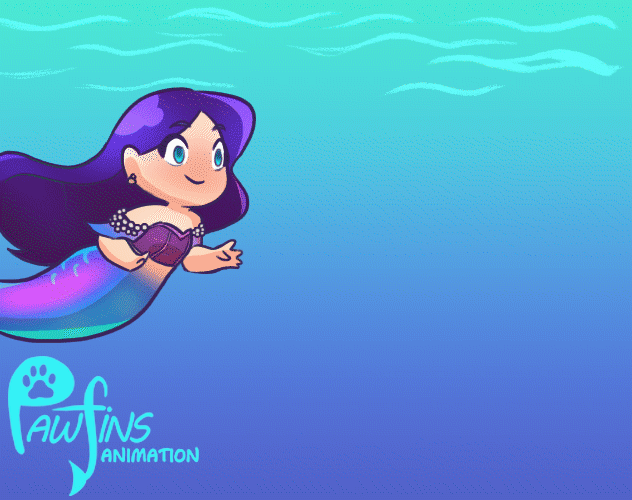 Artstation Mermaid Animation Alerts Aj Franquez