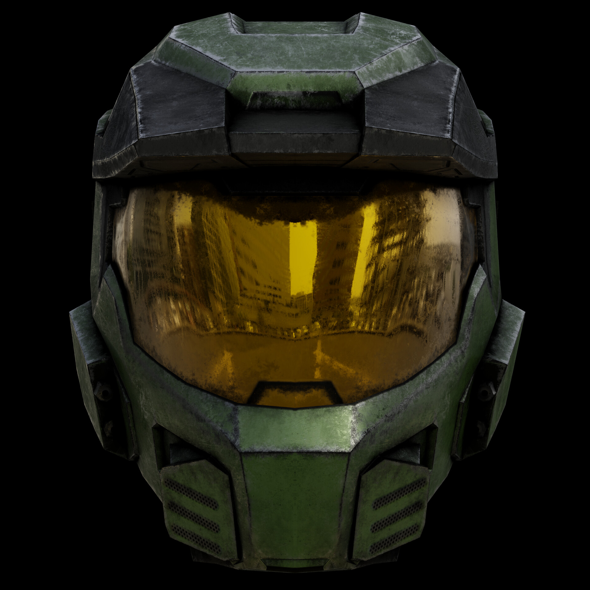 video game Halo Mark V helmet inspired by HALO