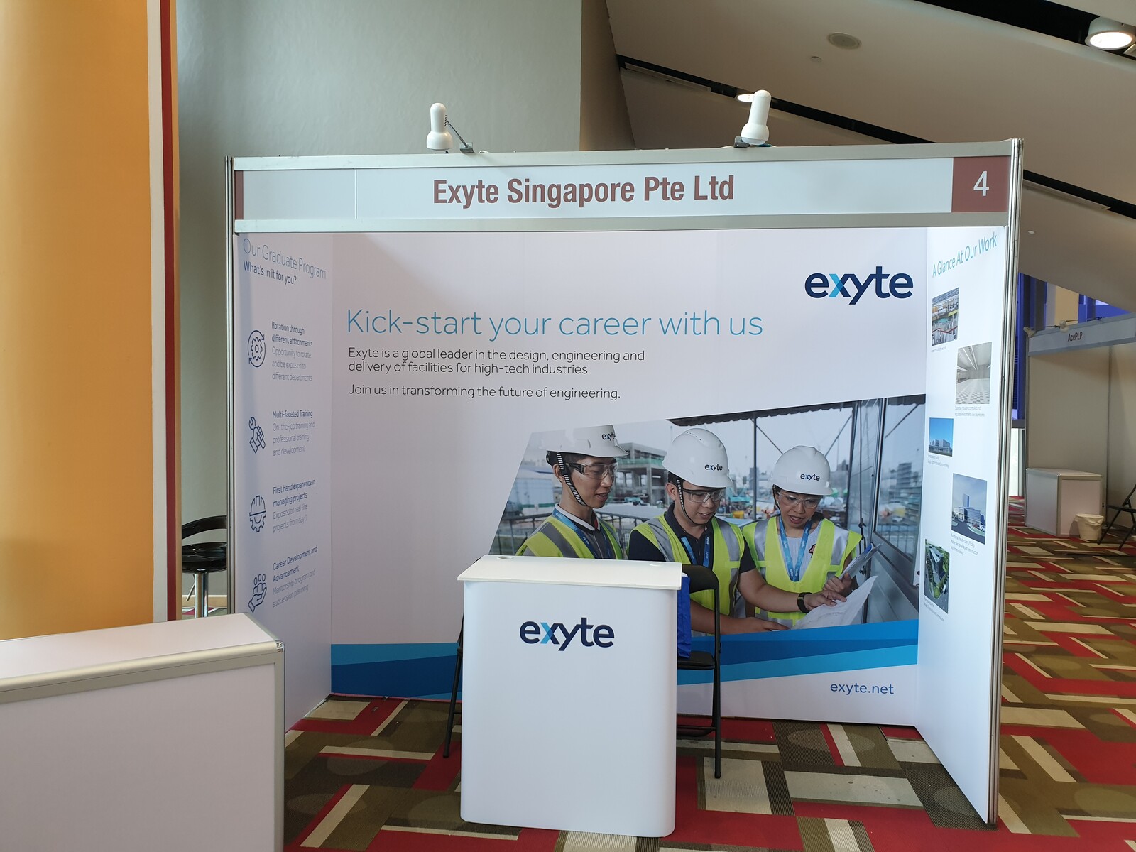 Liam Tan Booth for Excyte Career Fair 13th Nov '19