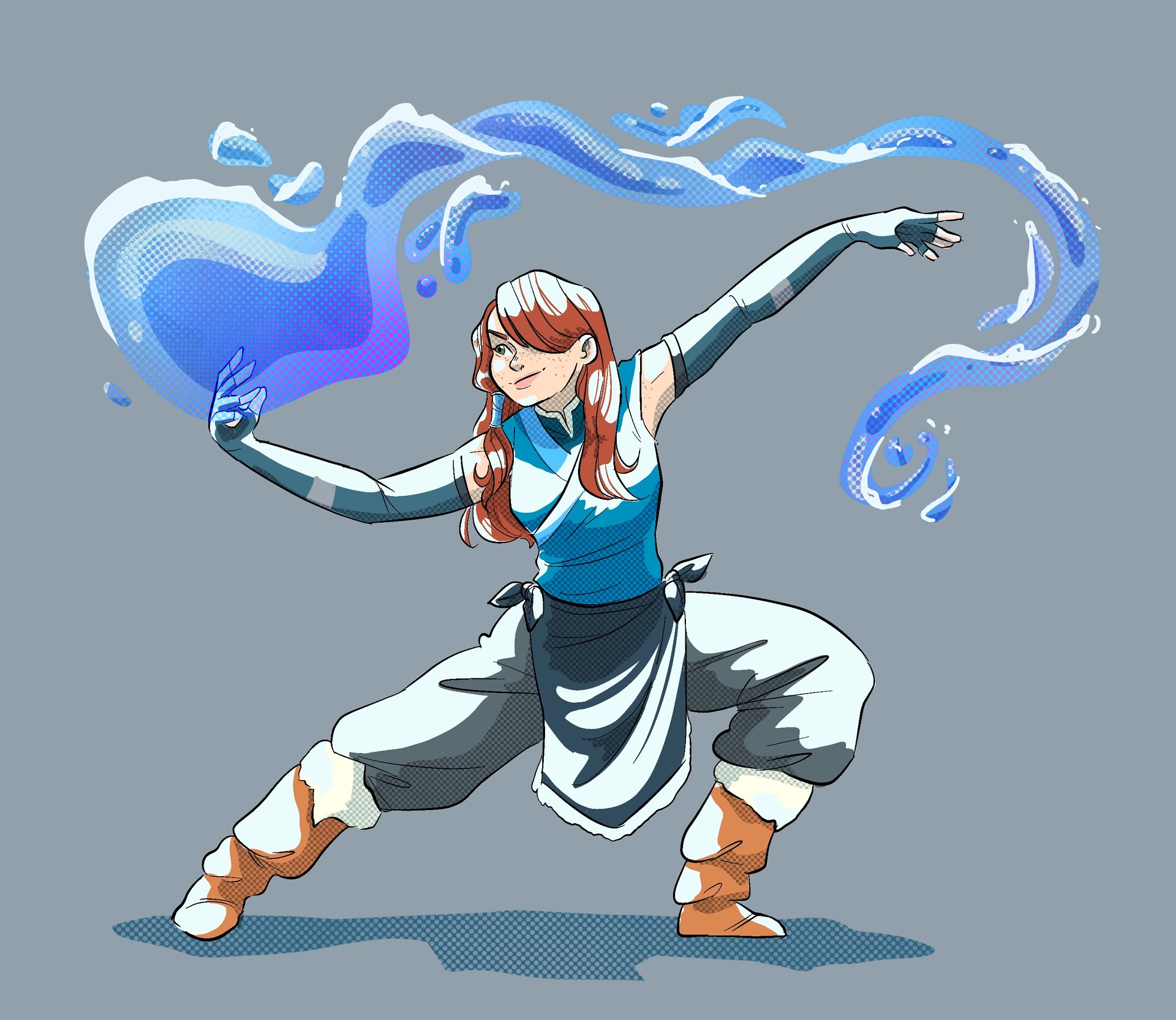 ArtStation - Bendersona Commission_ waterbender