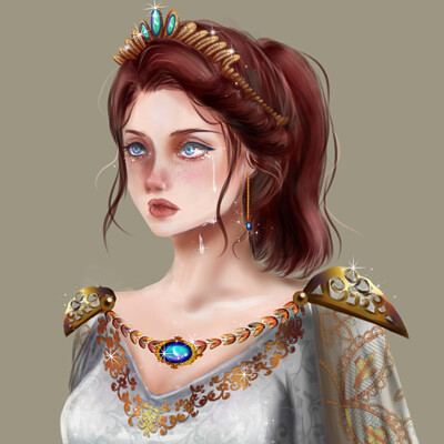ArtStation - fantasy queen the knight behind elevation