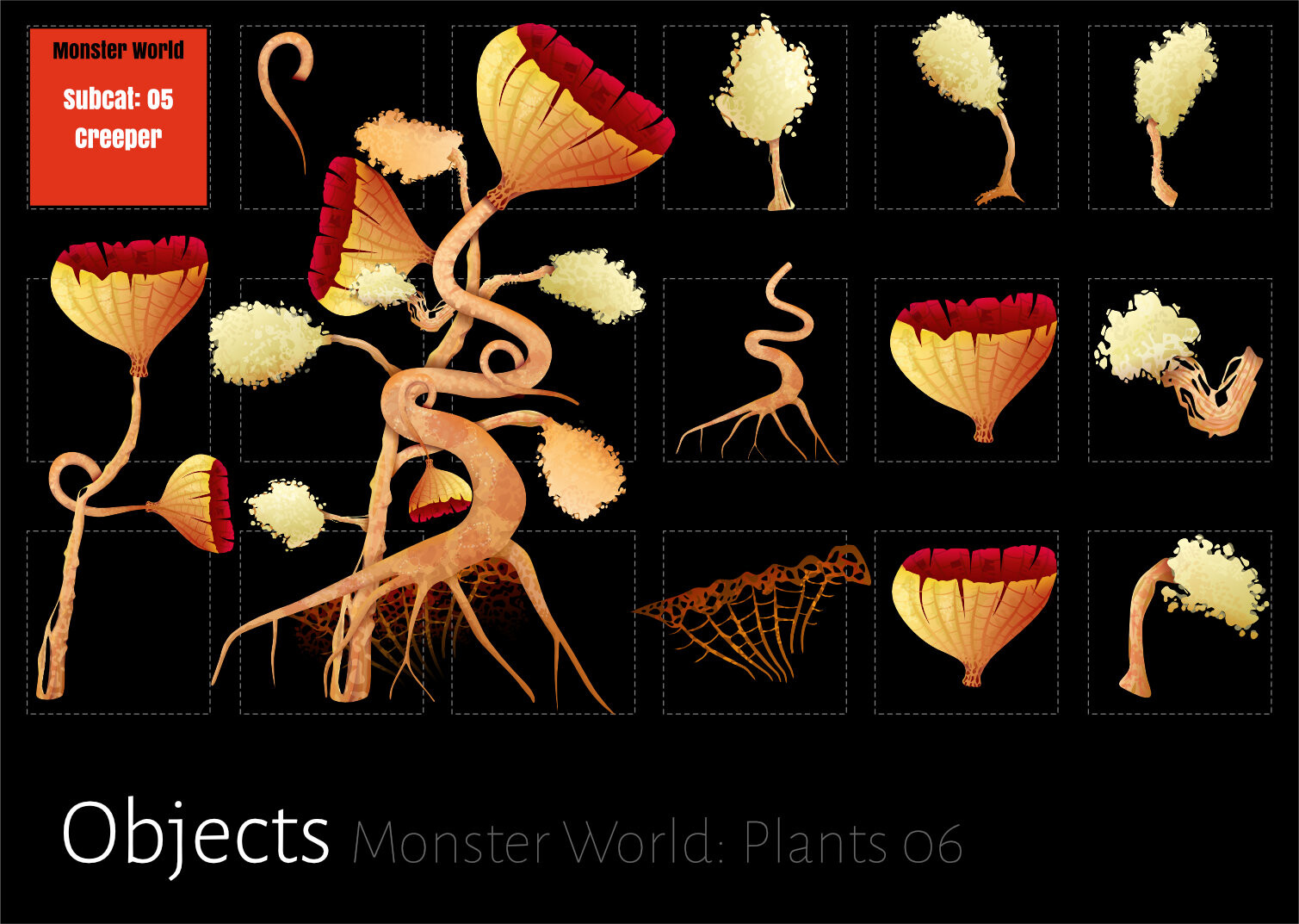 Monster World Assets: Creeper