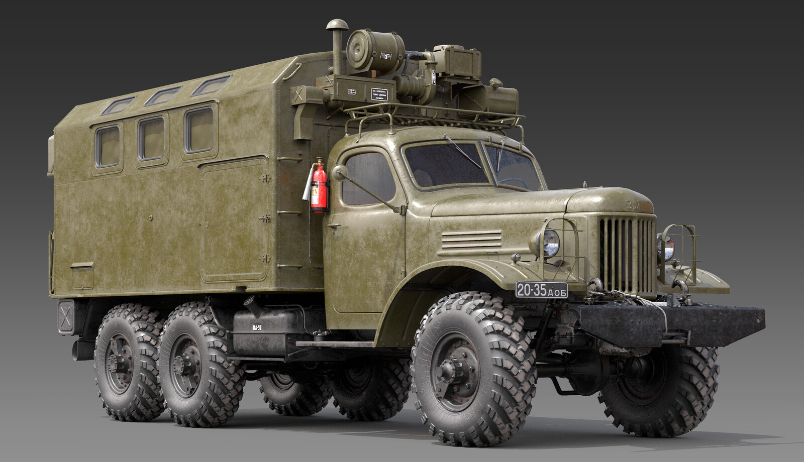 Олег Афанасьев - 3D model of ZIL-157_KUNG_Clean / 3д модель ЗИЛ-157 ...