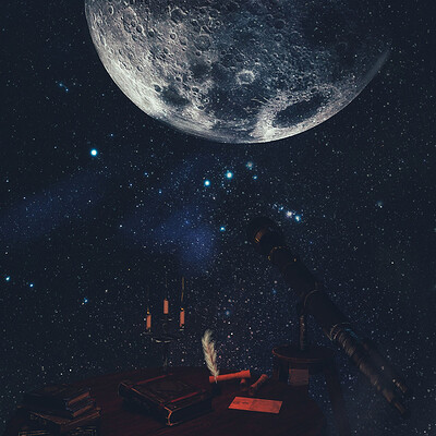 Pawel kozera day 18 table telescope astronomer 01 s