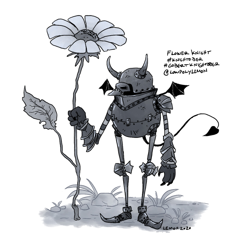 Prompt: Flower Knight