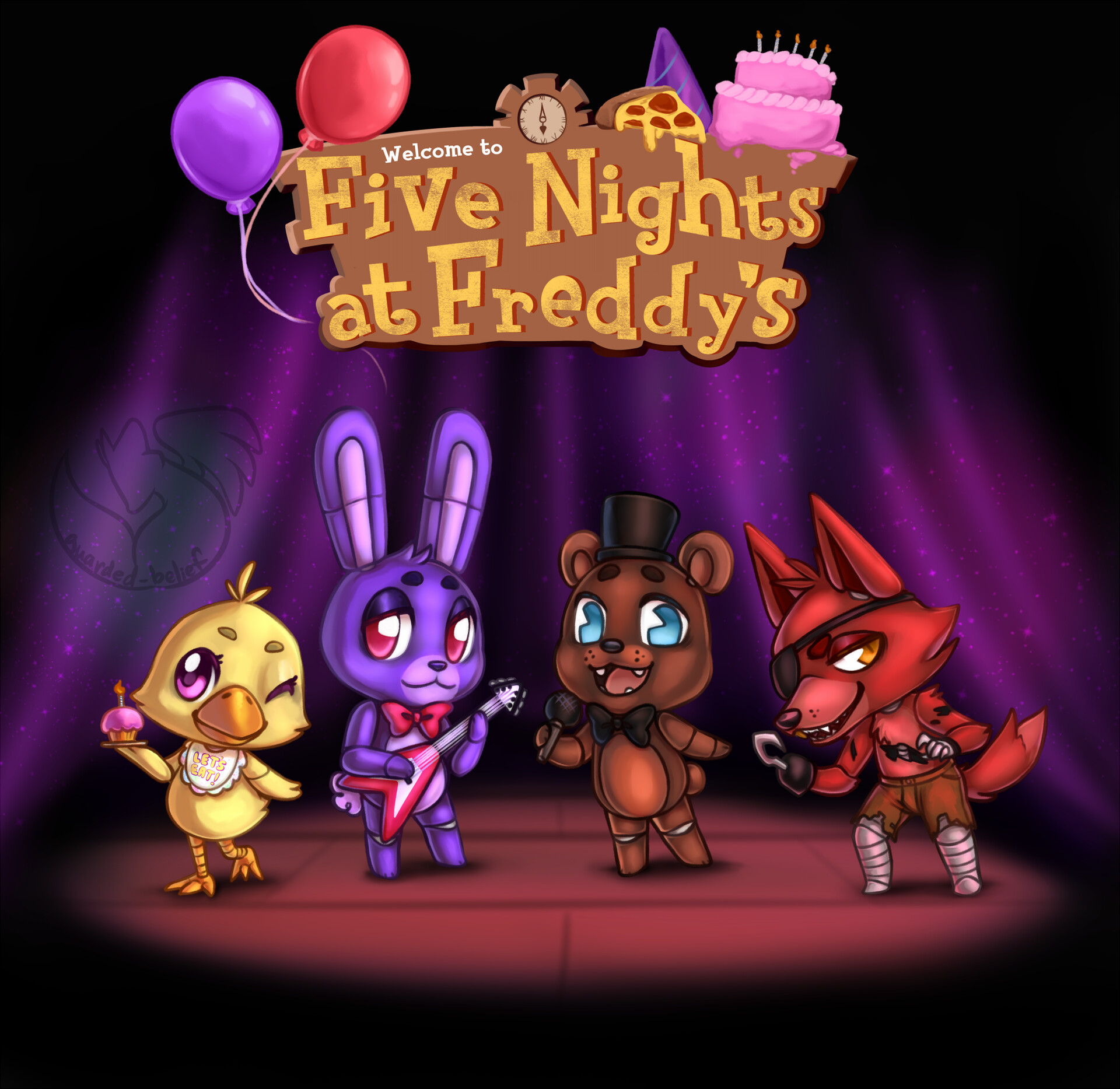 Artstation fnaf crossing